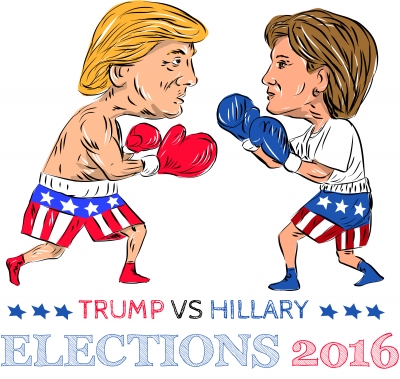 “Trump Vs Hillary 2016 Election Boxing”